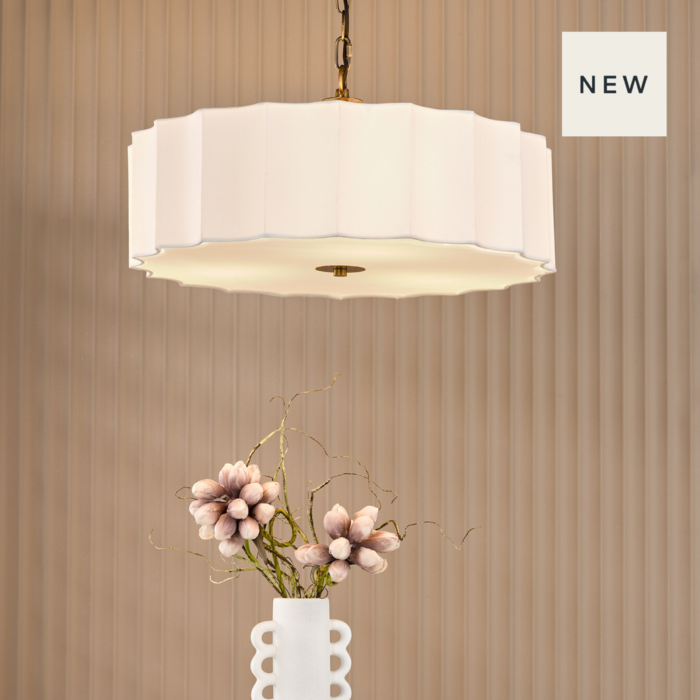 Drift - Scalloped Minimalist Pendant Light