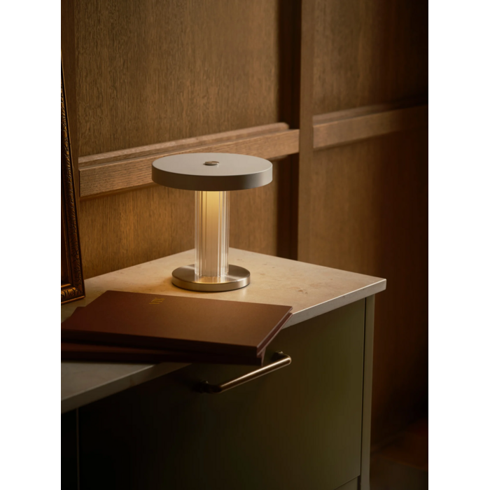 Luma - Rechargeable Cordless Table Lamp - White & Glass