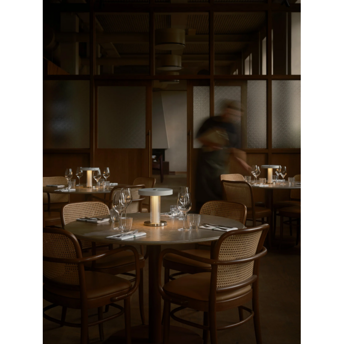 Luma - Rechargeable Cordless Table Lamp - White & Glass