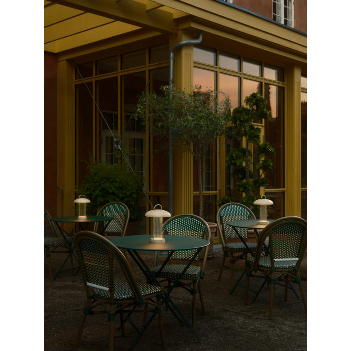 Lumi - Rechargeable Cordless Table Lamp - Beige & Brass