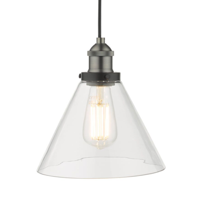 Magnus - Brushed Nickel & Glass Pendant Light