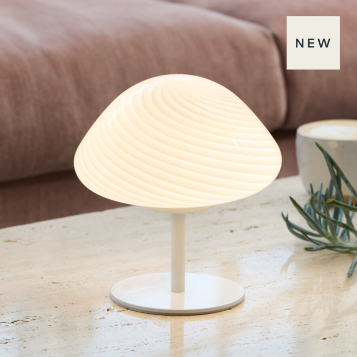 Malvina - Mini Mushroom Table Lamp - White