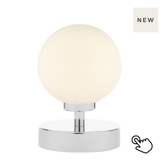 Robert - Chrome Globe Touch Table Lamp