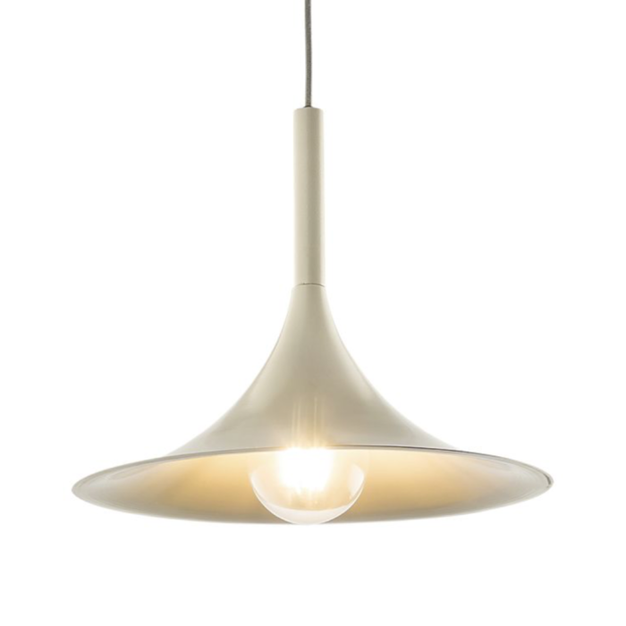 Thora - Cream Powder Coated Scandi Pendant Light